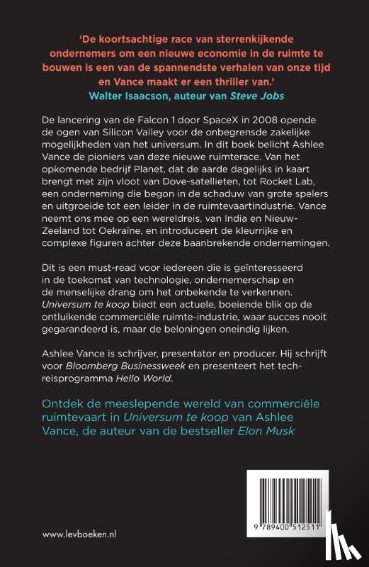 Vance, Ashlee - Universum te koop