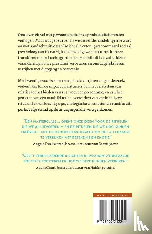 Norton, Michael - Van gewoonte naar ritueel