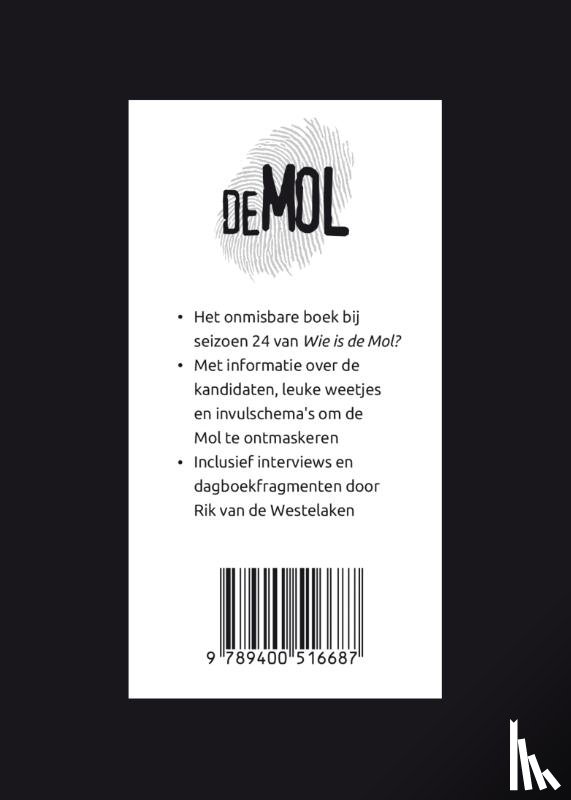 Wie is de Mol? - Wie is de Mol? - Molboekje 2024