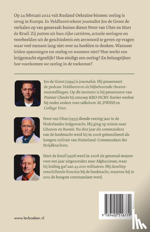 Groot, Jos de, Uhm, Peter van, Kruif, Mart de - Veldheren