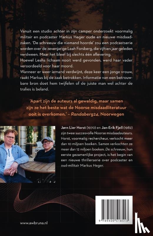 Horst, Jørn Lier, Fjell, Jan-Erik - De schreeuw