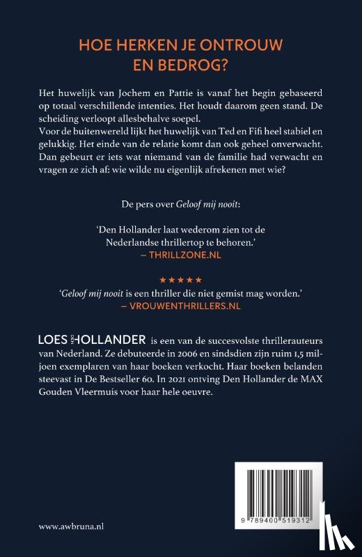 Hollander, Loes Den - Geloof mij nooit