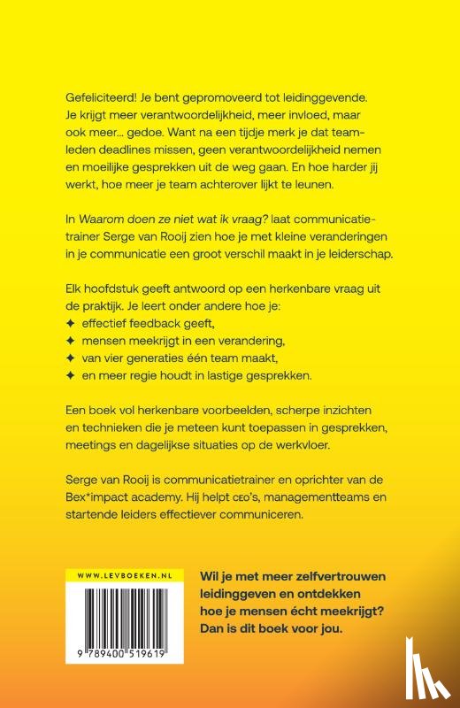 Rooij, Serge van - Waarom doen ze niet wat ik vraag