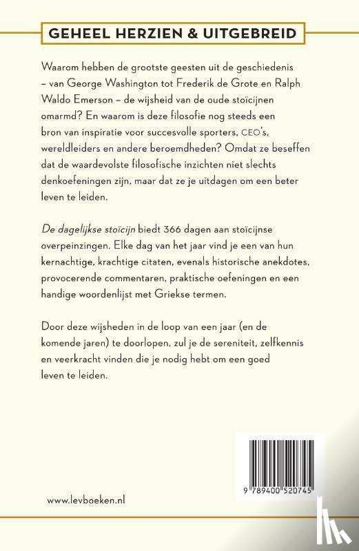 Holiday, Ryan, Hanselman, Stephen - De dagelijkse stoïcijn