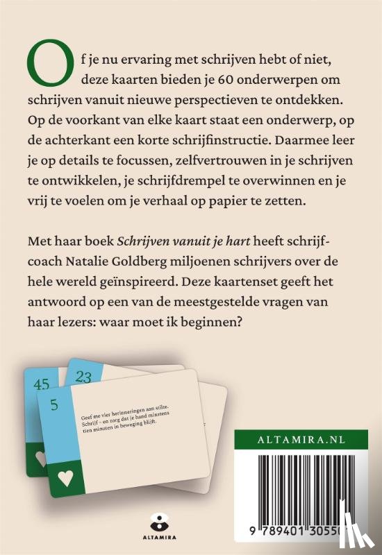 Goldberg, Natalie - Schrijven vanuit je hart - kaartenset