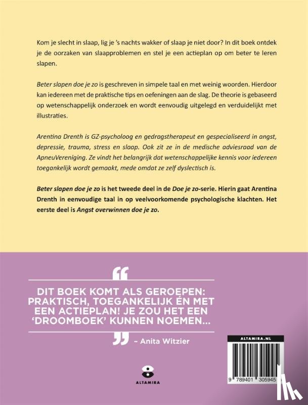 Drenth, Arentina - Beter slapen doe je zo