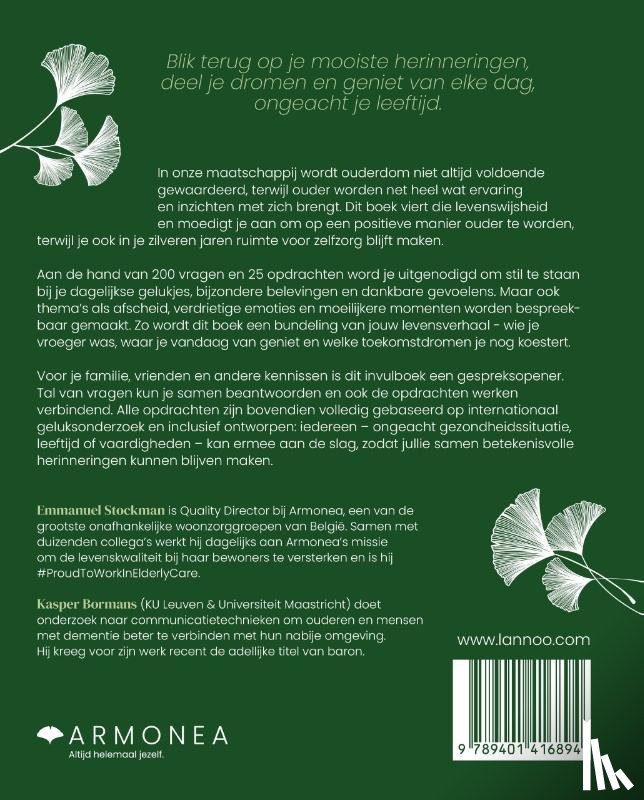 Bormans, Kasper, Armonea NV, Stockman, Emmanuel - De kunst van het herinneren
