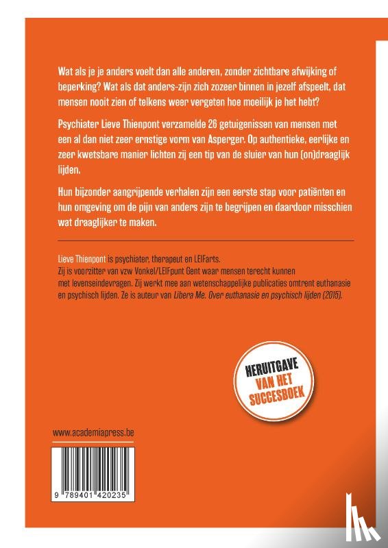 Thienpont, Lieve - De pijn van anders zijn