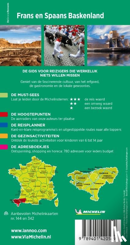 Michelin Editions - Michelin Reisgids Frans- en Spaans-Baskenland - Béarn - Navarra