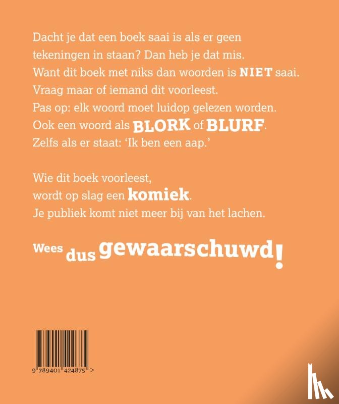 Novak, B.J. - Het boek zonder tekeningen