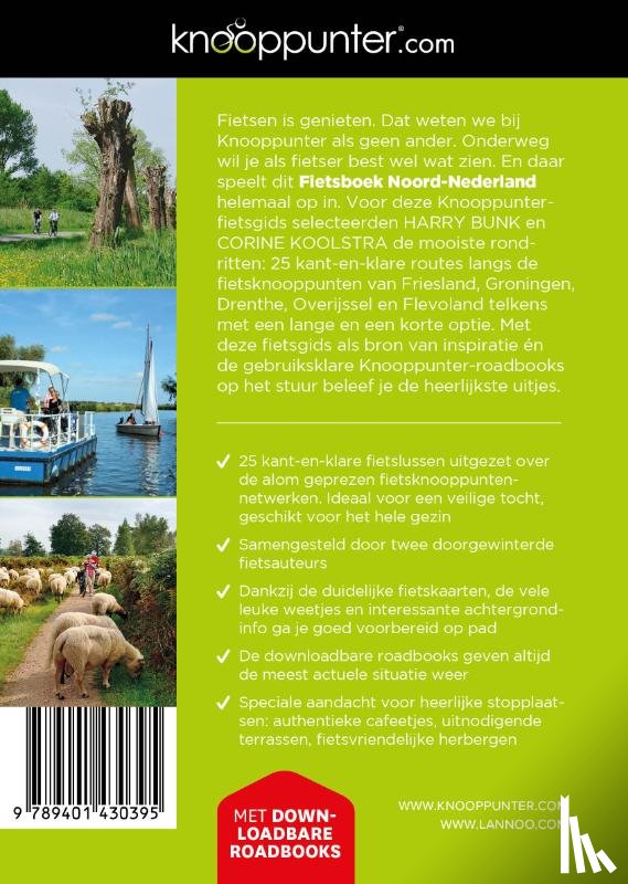 Bunk, Harry, Koolstra, Corine - Fietsboek Noord-Nederland