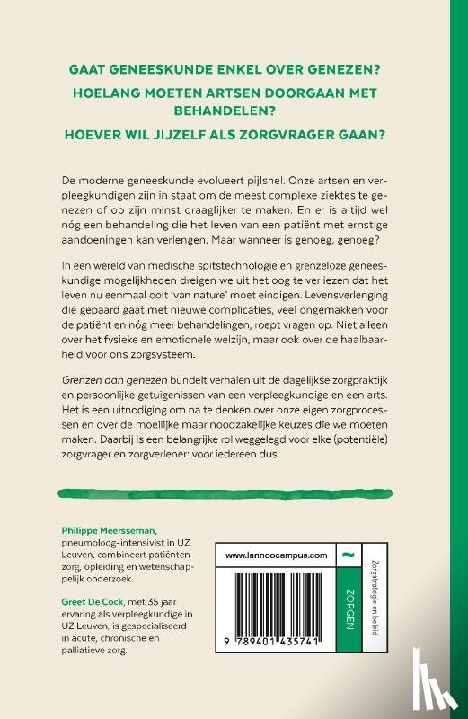 Cock, Greet De, Meersseman, Philippe - Grenzen aan genezen