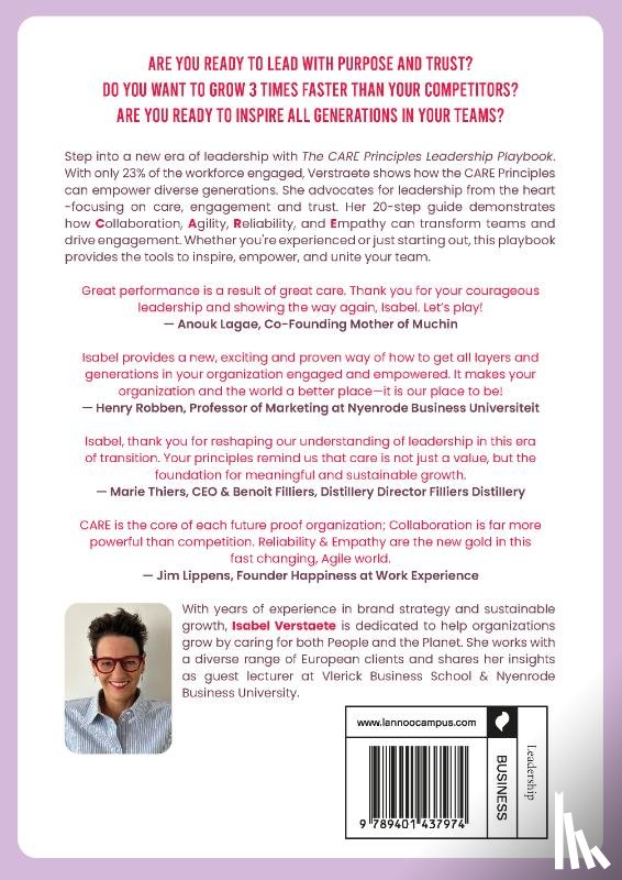 Verstraete, Isabel - The CARE Principles - Leadership Playbook