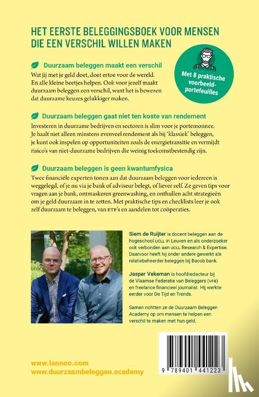 Ruijter, Siem de, Vekeman, Jasper - Duurzaam beleggen