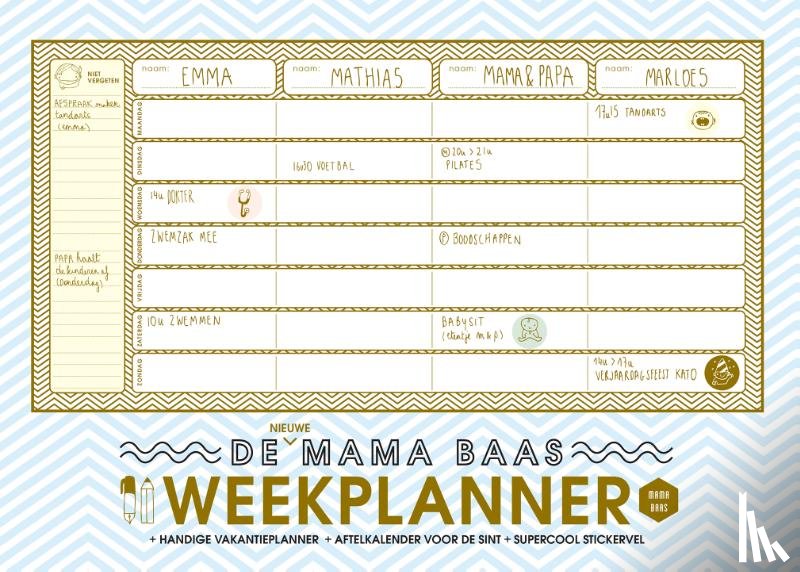 Mama Baas - De nieuwe Mama Baas weekplanner
