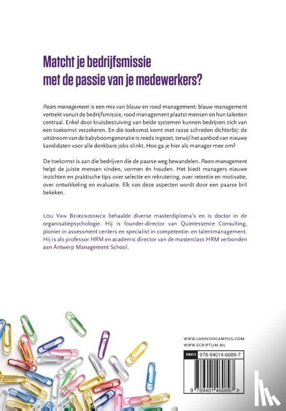 Beirendonck, Lou van - Paars management
