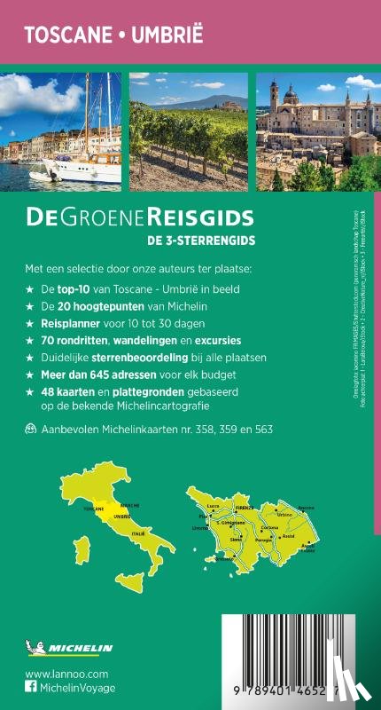 Michelin Editions - De Groene Reisgids - Toscane / Umbrië
