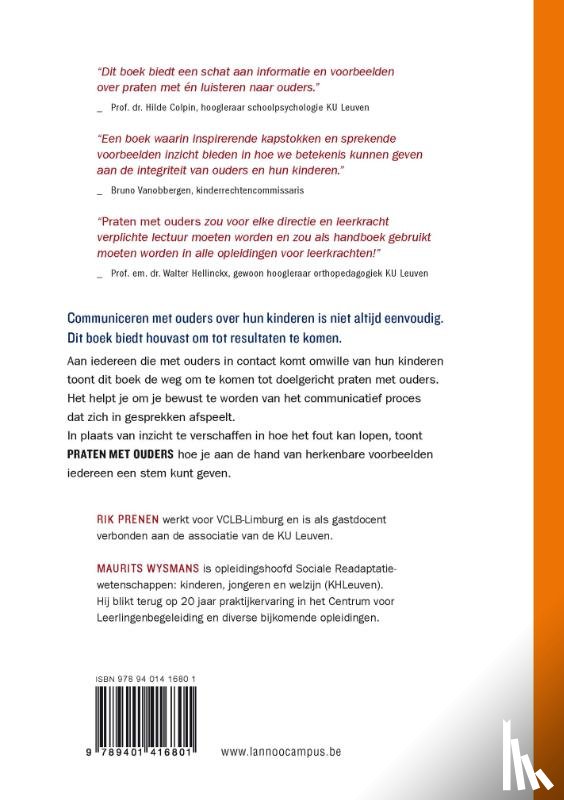 Prenen, Rik, Wysmans, Maurits - Praten met ouders