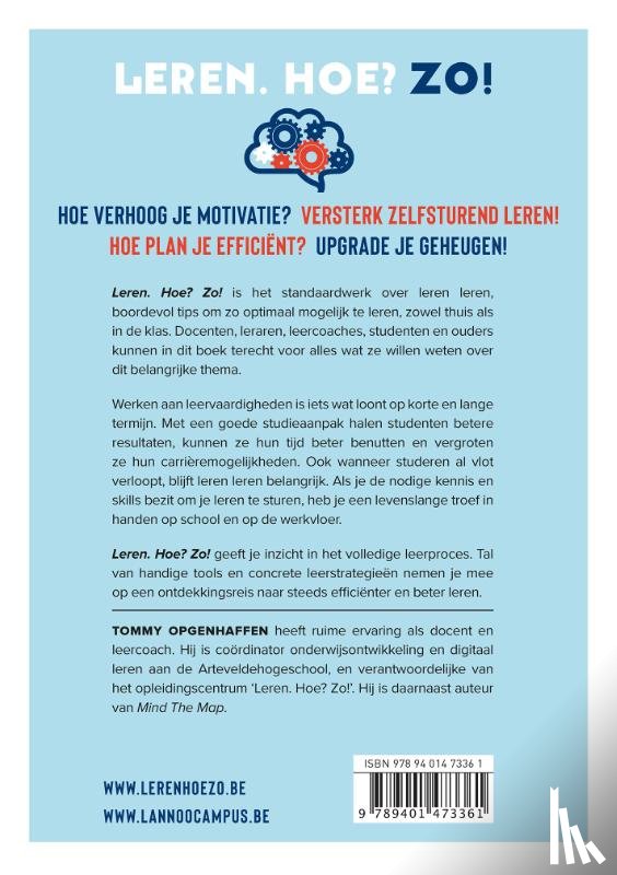 Opgenhaffen, Tommy - Leren. Hoe? Zo!