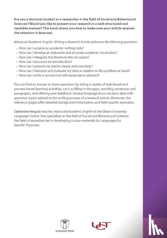 Boom, Leen De - Academic English: Writing a research article