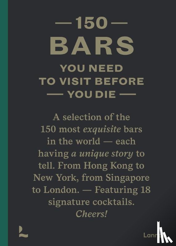 Lijcops, Jurgen - 150 Bars you need to visit before you die