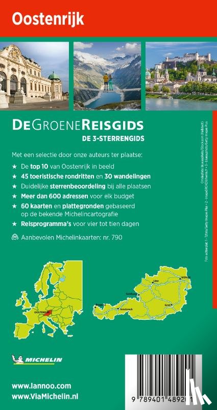 Michelin - De Groene Reisgids - Oostenrijk