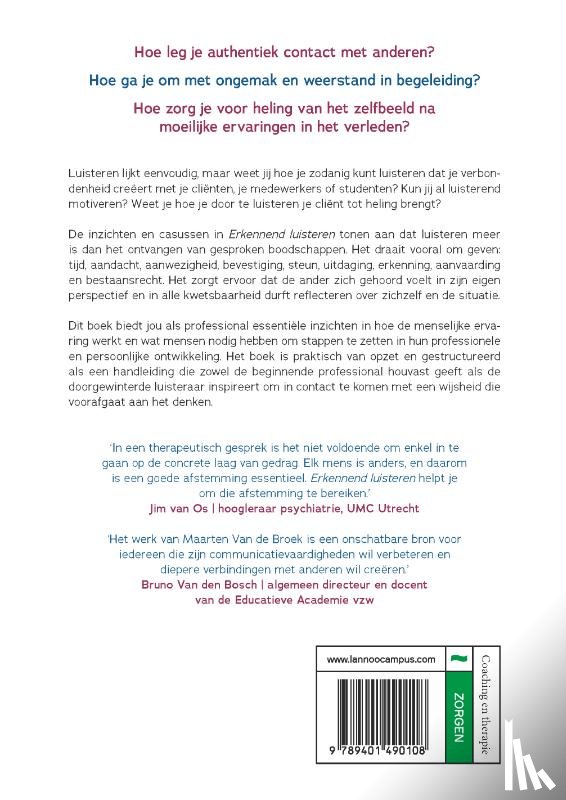 Broek, Maarten Van de - Erkennend luisteren