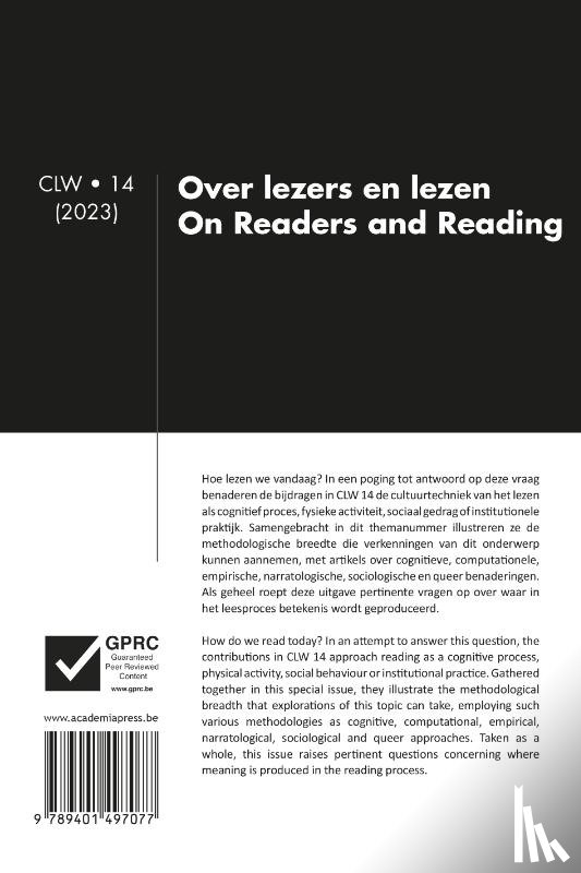 Hauthal, Janine, Hove, Hannah Van - Over lezers en lezen / On readers and reading