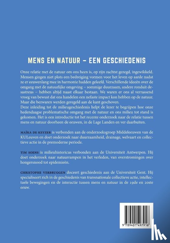 Keyzer, Maïka De, Soens, Tim, Verbruggen, Christophe - Mens en natuur