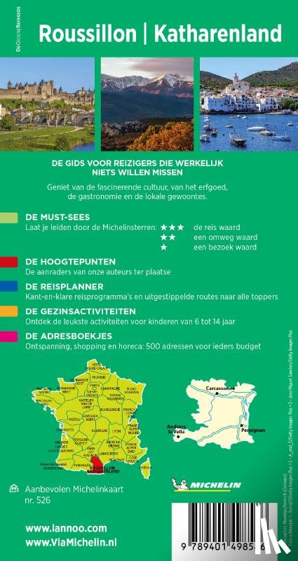 Michelin Editions - Michelin Reisgids Roussillon- Katharenland