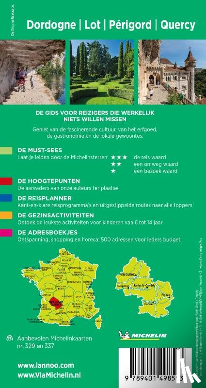 Michelin Editions - Dordogne/ Lot/ Périgord/ Quercy