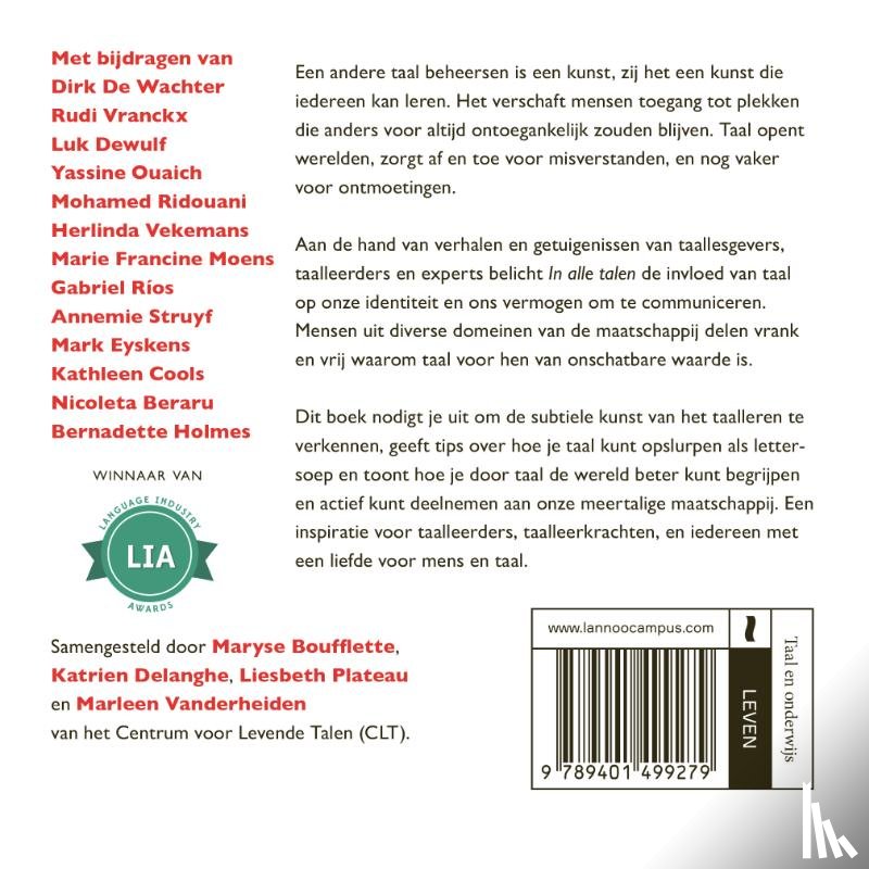 Boufflette, Maryse, Delanghe, Katrien, Plateau, Liesbeth, Vanderheiden, Marleen - In alle talen