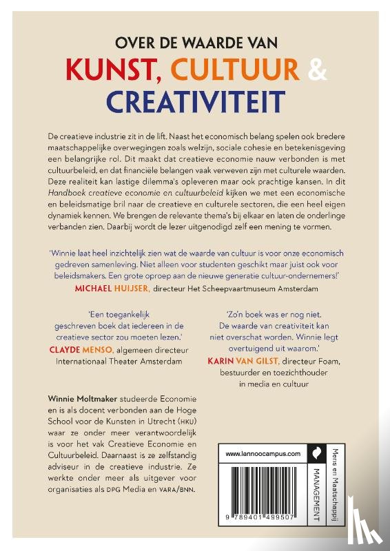 Moltmaker, Winnie - Handboek creatieve economie & cultuurbeleid