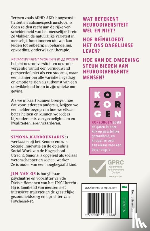 Karbouniaris, Simona, Os, Jim van - Neurodiversiteit begrijpen