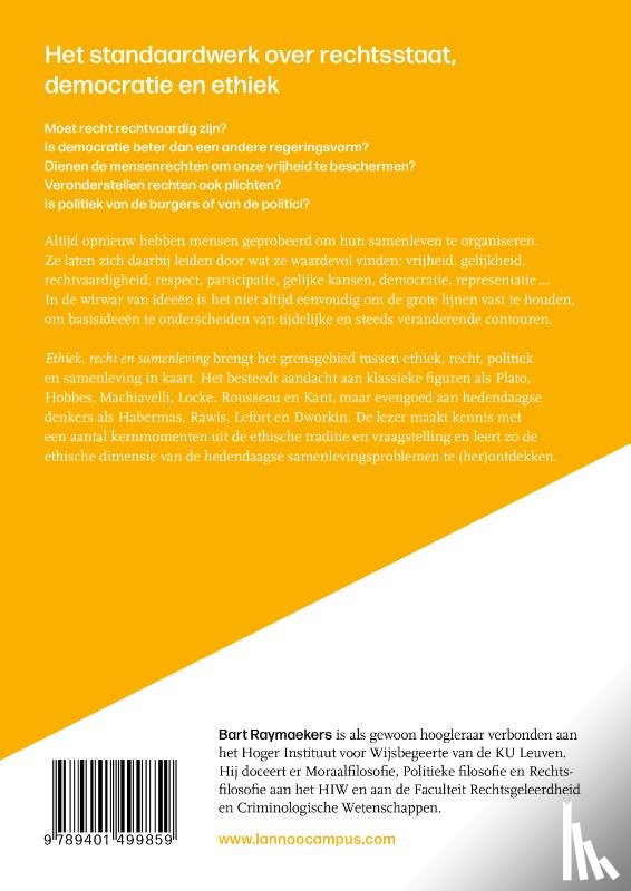 Raymaekers, Bart - Ethiek, recht en samenleving