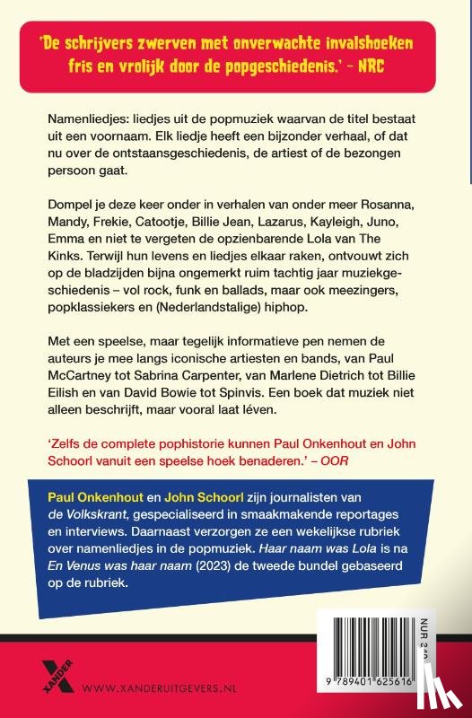 Onkenhout, Paul, Schoorl, John - Haar naam was Lola