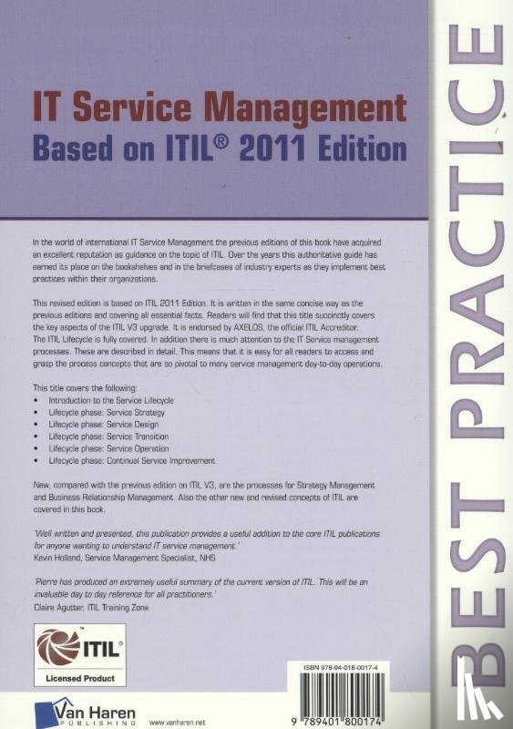 Bernard, Pierre - IT service management based on ITIL 2011 edition