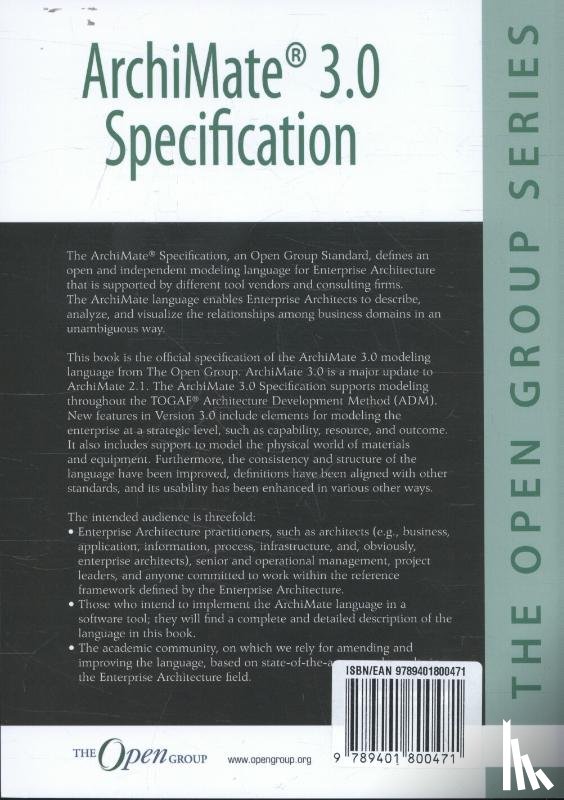 The Open Group - ArchiMate® 3.0 specification