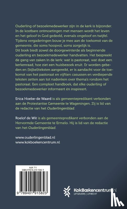 Hoebe-de Waard, Erica, Wit, Roelof de - Handboek voor ouderling & bezoekmedewerker