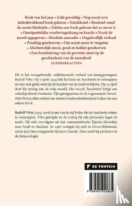 Vrba, Rudolf - Ik ontsnapte uit Auschwitz