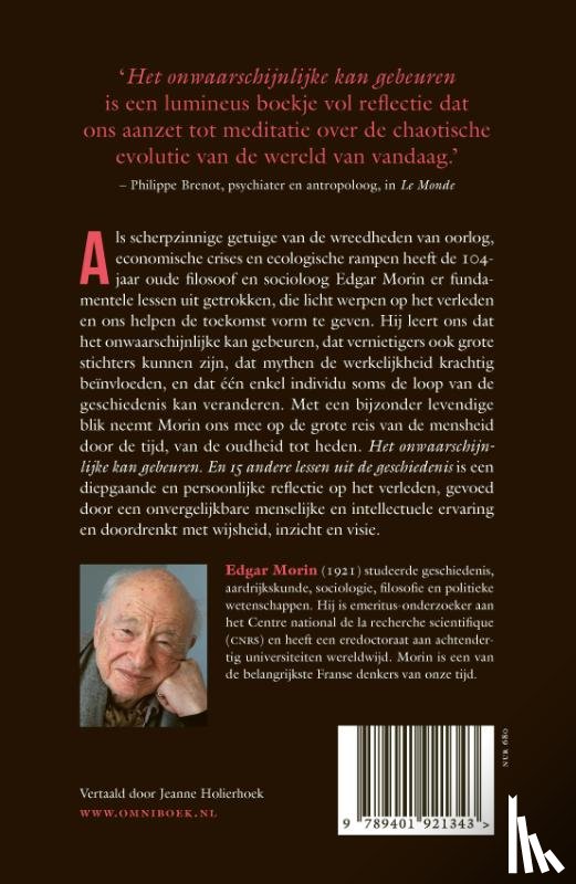 Morin, Edgar - Het onwaarschijnlijke kan gebeuren