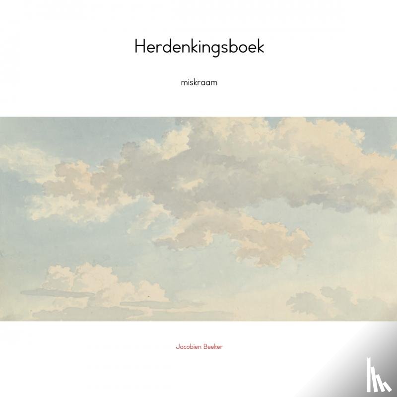 Beeker, Jacobien - Herdenkingsboek