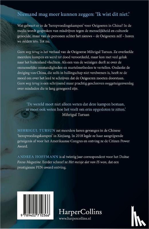Tursun, Mihrigul, Hoffmann, Andrea C. - Geen weg terug