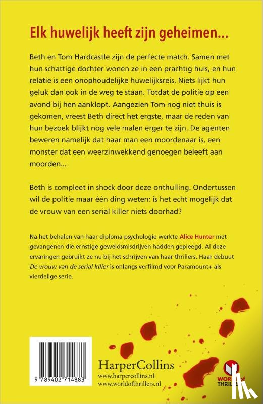 Hunter, Alice - De vrouw van de serial killer