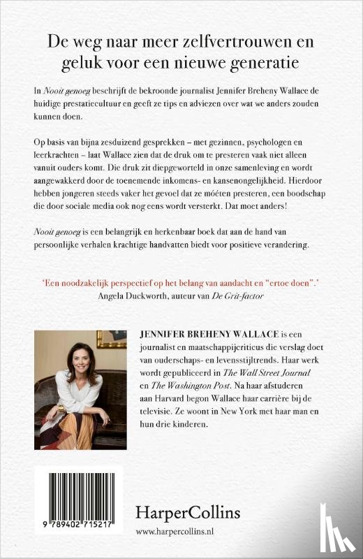 Wallace, Jennifer Breheny - Nooit genoeg
