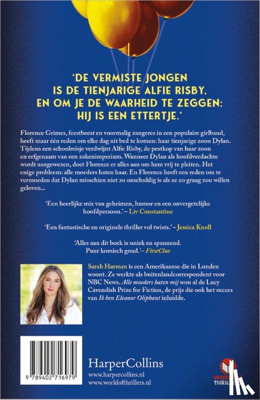 Harman, Sarah - Alle moeders haten mij