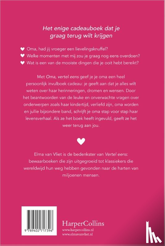 Vliet, Elma van - Oma, vertel eens
