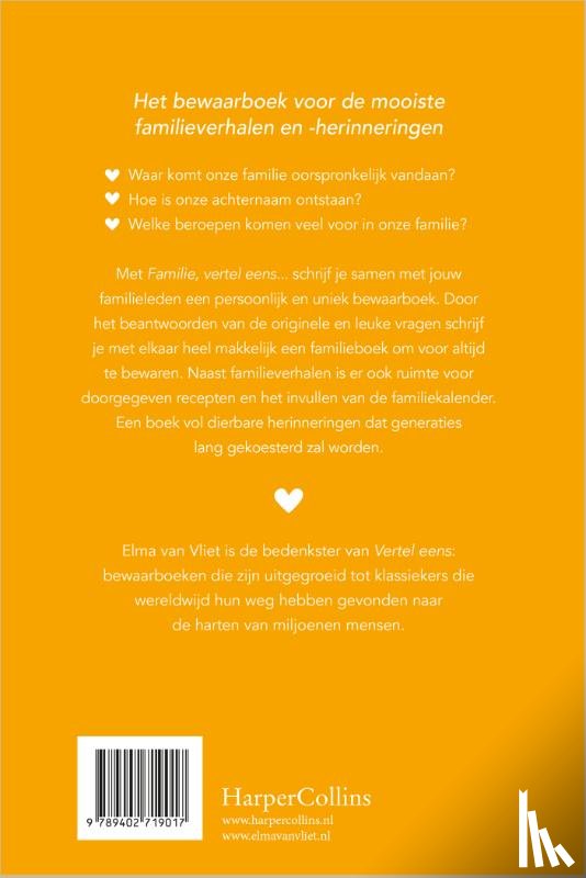 Vliet, Elma van - Familie, vertel eens