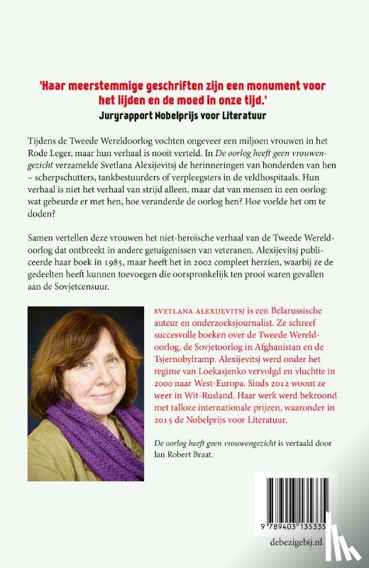 Alexijevitsj, Svetlana - De oorlog heeft geen vrouwengezicht