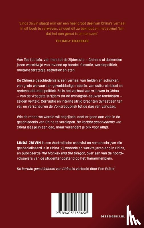 Jaivin, Linda - De kortste geschiedenis van China